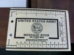 Army Message Book DA Form 4004
